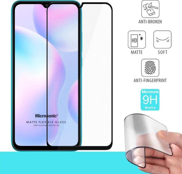 Microsonic Xiaomi Redmi 9A Seramik Matte Flexible Ekran Koruyucu Siyah - Image 1