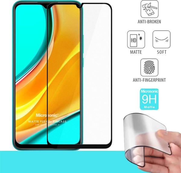 Microsonic Xiaomi Redmi 9 Seramik Matte Flexible Ekran Koruyucu Siyah - Image 1
