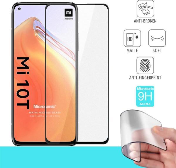 Microsonic Xiaomi Mi 10T Pro Seramik Matte Flexible Ekran Koruyucu Siyah - Image 1