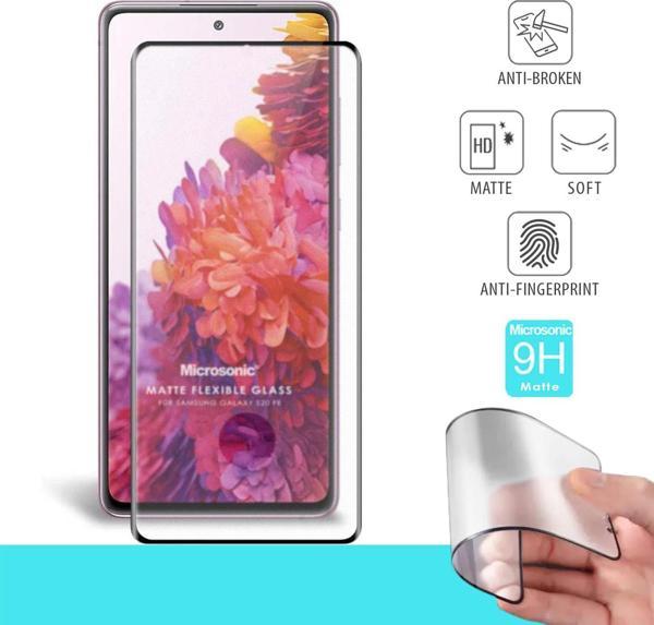 Microsonic Samsung Galaxy S20 FE Seramik Matte Flexible Ekran Koruyucu Siyah - Image 1