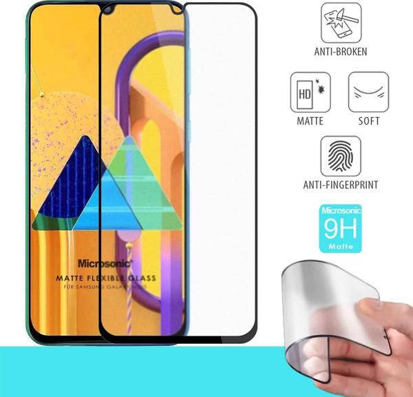 Microsonic Samsung Galaxy M30s Seramik Matte Flexible Ekran Koruyucu Siyah - Image 1