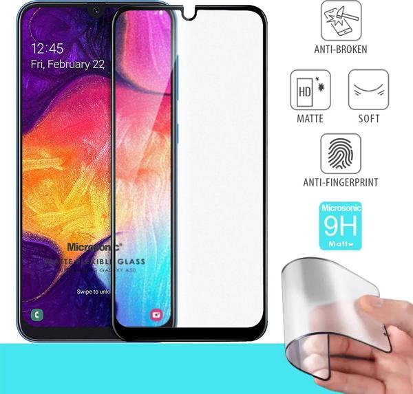 Microsonic Samsung Galaxy A50 Seramik Matte Flexible Ekran Koruyucu Siyah - Image 1
