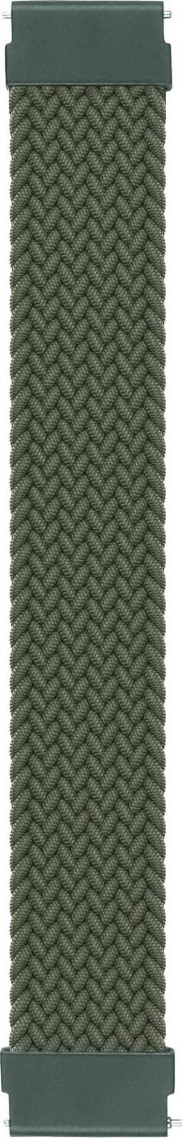 Microsonic Amazfit GTS 2 Mini 40mm Kordon, (Medium Size, 155mm) Braided Solo Loop Band Koyu Yeşil - Image 1