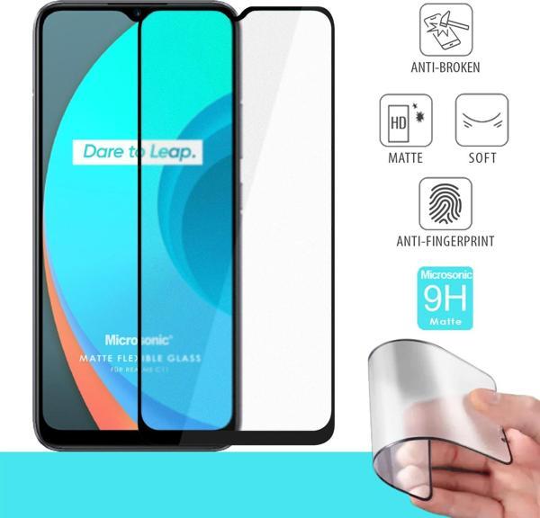 Microsonic Realme C11 Seramik Matte Flexible Ekran Koruyucu Siyah - Image 1