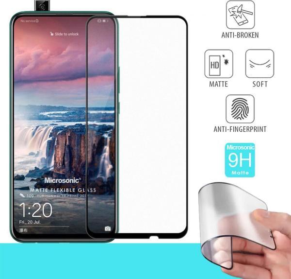 Microsonic Huawei Y9 Prime 2019 Seramik Matte Flexible Ekran Koruyucu Siyah - Image 1