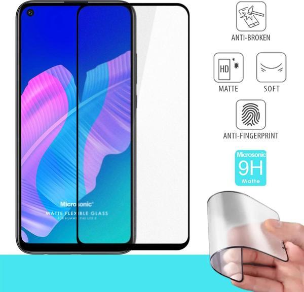 Microsonic Huawei P40 Lite E Seramik Matte Flexible Ekran Koruyucu Siyah - Image 1