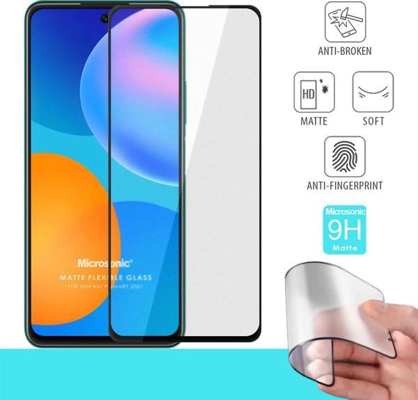 Microsonic Huawei P Smart 2021 Seramik Matte Flexible Ekran Koruyucu Siyah - Image 1