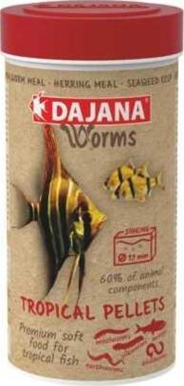Dajana Worms Tropical Pellets Soft 100 Ml 50 Gr - Image 1