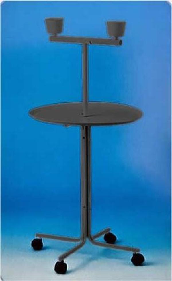Papağan Sehpası Dövme Demir 58 cm Çap x 120 cm H - Image 1