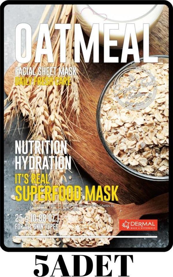 Superfood Yulaf Yüz Maskesi I Besleyici ve Nemlendirici 5 Adet - Image 1