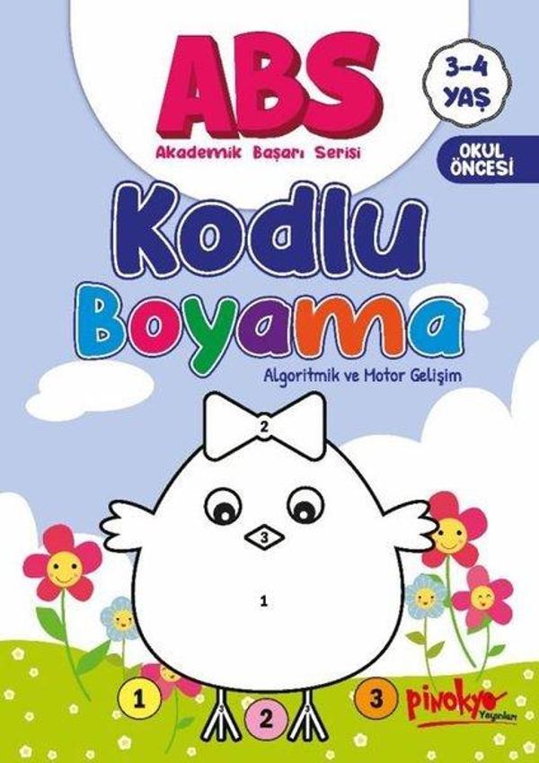 ABS Kodlu Boyama Algoritmik ve Motor Gelişim 3 - 4 Yaş - Pinokyo - Image 1