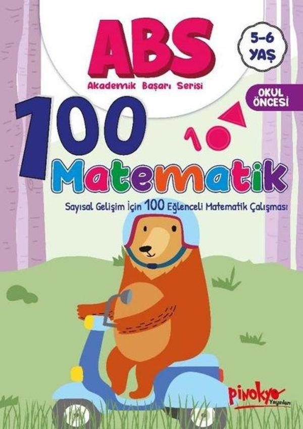 ABS 100 Matematik - Sayısal Gelişim İçin 100 Matematik Çalışması 5 - 6 Yaş - Pinokyo - Image 1