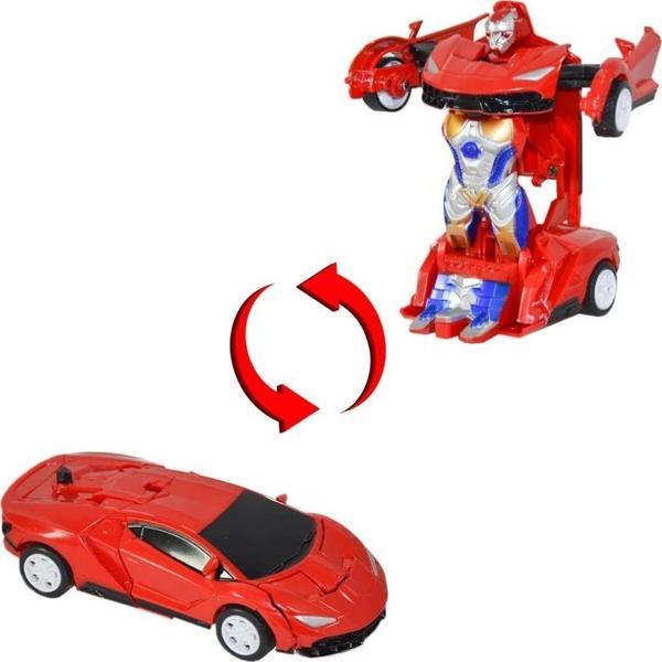 Lamborgini - Robot Dönüşen Araba - 668-2 - Kırmızı - Image 1
