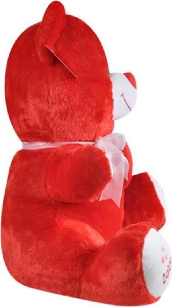 himarry Tıkıl Ayı 57 cm Kırmızı Kalpli Pelüş Ayı Sevgiliye Hediye - Image 1