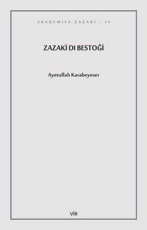 Zazaki Dı Bestoği - Vir Yayınları - Image 1