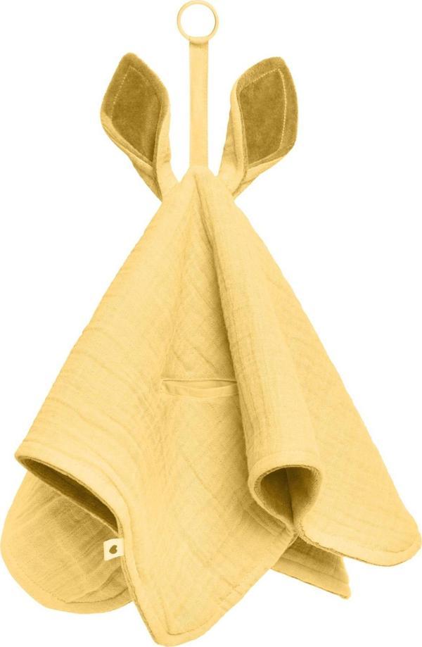 BIBS Cuddle Cloth Kangaroo Uyku Arkadaşı-Pale Butter - Image 1