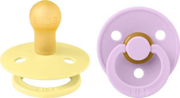 Bibs Colour İkili Kauçuk Emzik- Sunshine/Violet Sky 0-6 Ay - Image 1