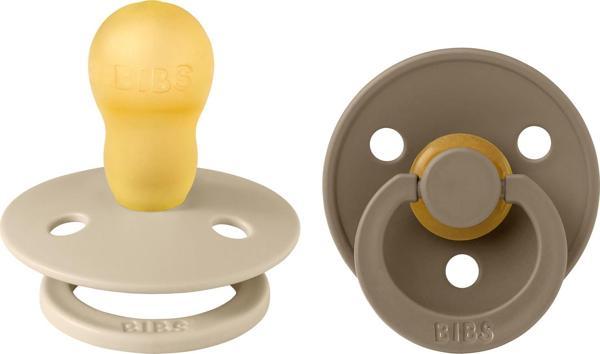 Bibs Colour İkili Kauçuk Emzik- Vanilla/Dark Oak 18+ Ay - Image 1
