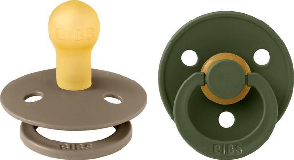 Bibs Colour İkili Kauçuk Emzik-Dark Oak/Hunter Green 0-6 Ay - Image 1