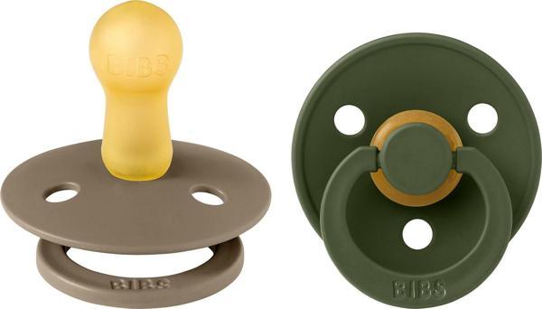 Bibs Colour İkili Kauçuk Emzik-Dark Oak/Hunter Green 6-18 Ay - Image 1