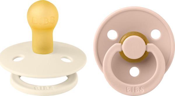 Bibs Colour İkili Kauçuk Emzik-Ivory/Blush 0-6 Ay - Image 1