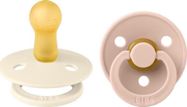 Bibs Colour İkili Kauçuk Emzik-Ivory/Blush 6-18 Ay - Image 1