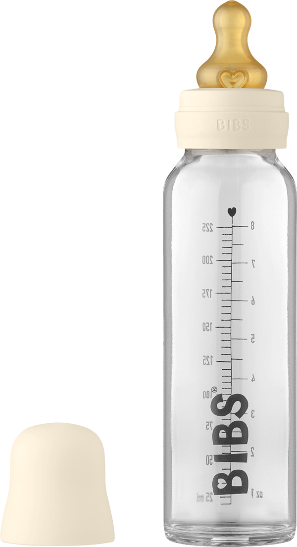 BIBS Baby Bottle Complete Set Biberon 225 ml - Ivory - Image 1