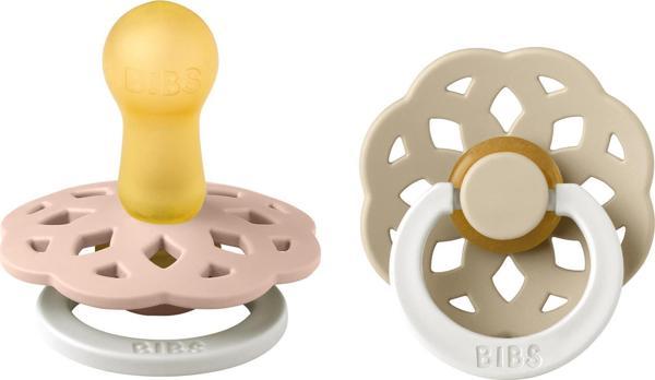 Bibs Boheme İkili Kauçuk Emzik-Blush Glow/Vanilla Glow 6-18 Ay - Image 1