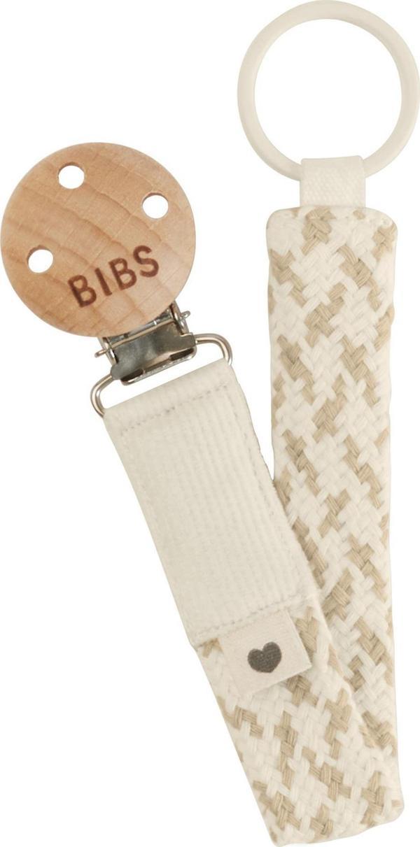 Bibs Paci Braid  Emzik Askısı- Ivory / Vanilla - Image 1