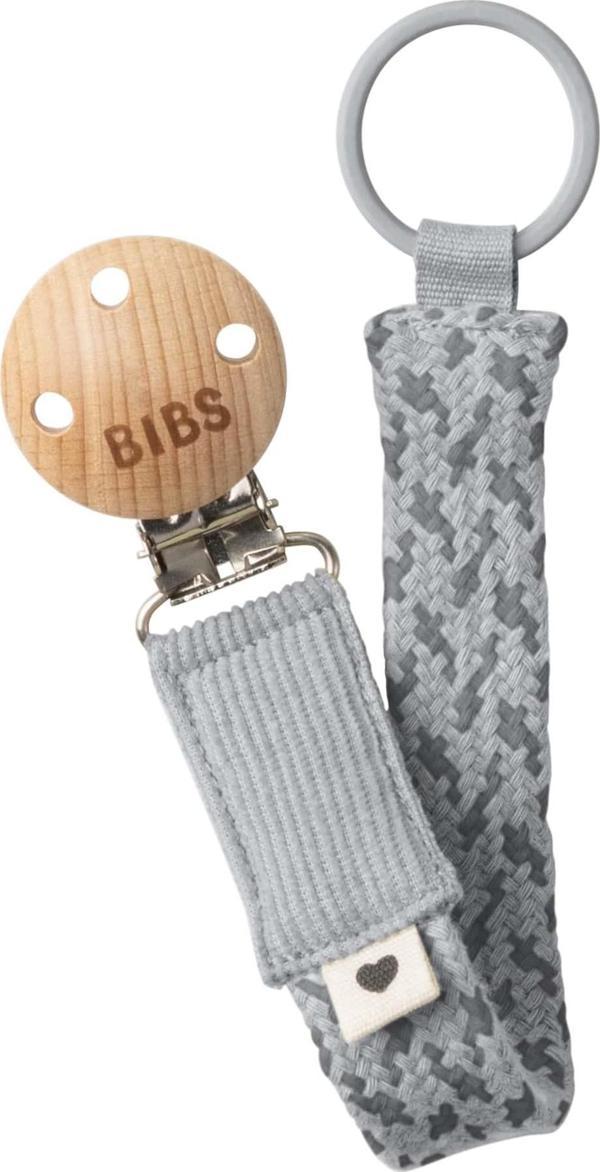 Bibs Paci Braid Emzik Askısı - Cloud / Iron - Image 1