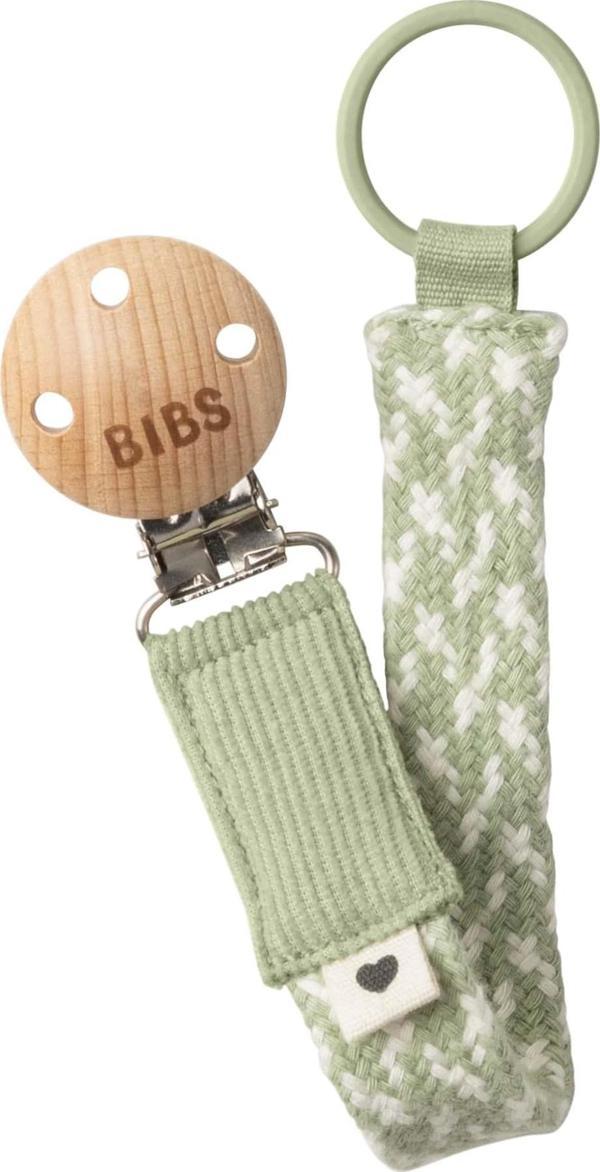 Bibs Paci Braid Emzik Askısı - Sage / Ivory - Image 1