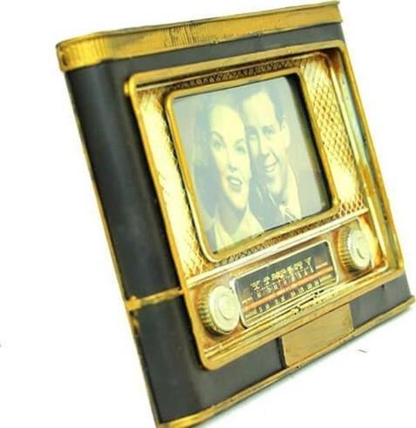 himarry Dekoratif Metal Çerçeve Radyo Vintage Dekoratif Ev Ofis Hediyelik - Image 1