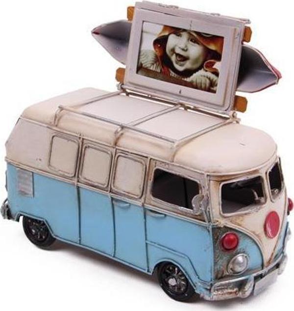 himarry Dekoratif Metal Minibüs Çerçeveli ve Kumbaralı Hediyelik - Image 1