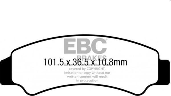 EBC FA726TT CFMOTO C-FORCE 425/600/1000 , U-FORCE 600/1000 ÖN FREN BALATASI - Image 1