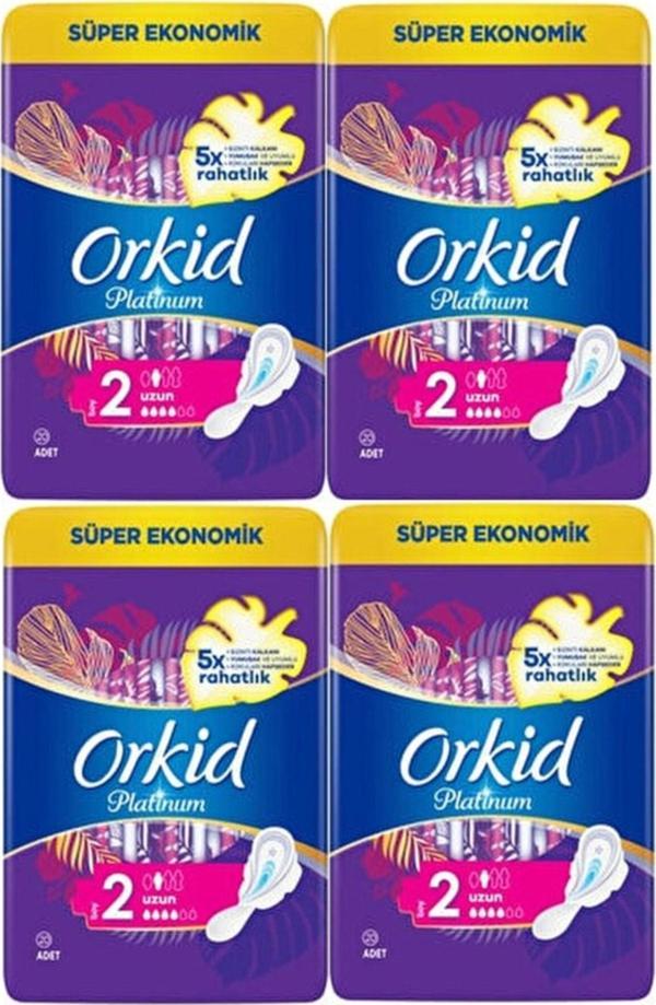 Orkid Platinum Hijyenik Ped 2 Boy Uzun 20'Li 4 Adet - Image 1