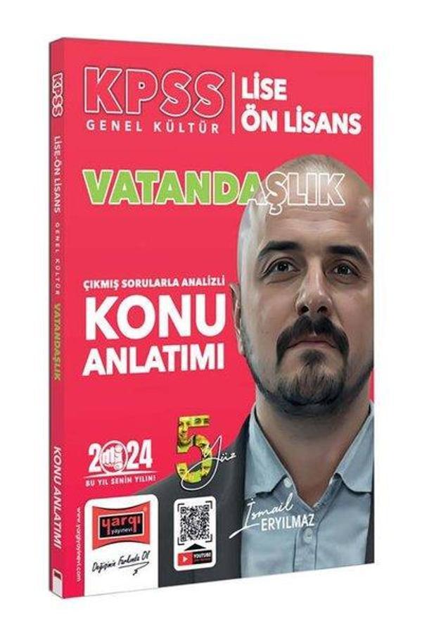 2024 KPSS Lise Ön Lisans 5Yüz Vatandaşlık Çıkmış Sorularla Desteklenmiş Analizli Konu Anlatımı - Yargı Yayınları - Image 1