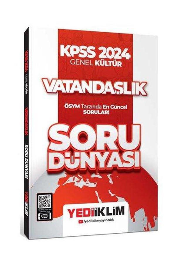 2024 KPSS Genel Kültür Vatandaşlık Soru Dünyası - Yediiklim Yayınları - Image 1