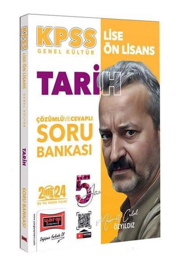 2024 KPSS Lise Ön Lisans 5Yüz Tarih Tamamı Çözümlü Soru Bankası - Yargı Yayınları - Image 1