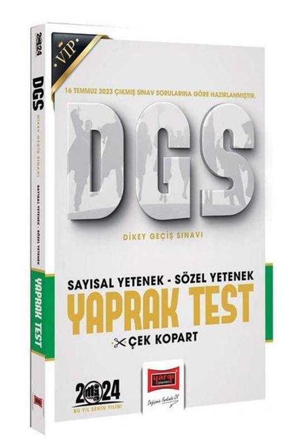 2024 DGS Sözel Sayısal Bölüm Yaprak Test - Yargı Yayınları - Image 1