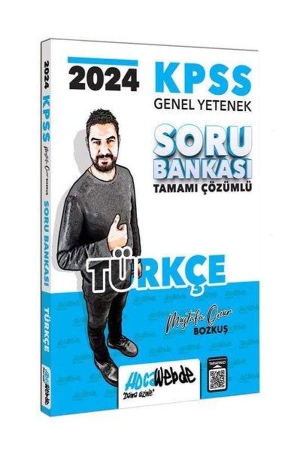 2024 KPSS Genel Yetenek Türkçe Tamamı Çözümlü Soru Bankası - Hoca Webde Yayınları - Image 1