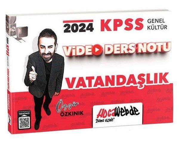 2024 KPSS Genel Kültür Vatandaşlık Video Ders Notu - Hoca Webde Yayınları - Image 1