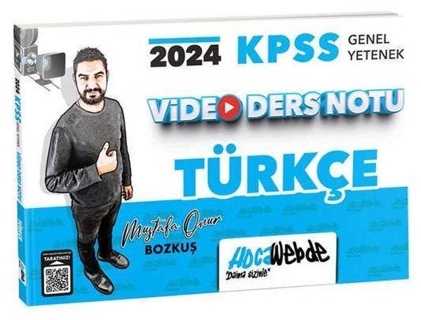 2024 KPSS Genel Yetenek Türkçe Video Ders Notu - Hoca Webde Yayınları - Image 1