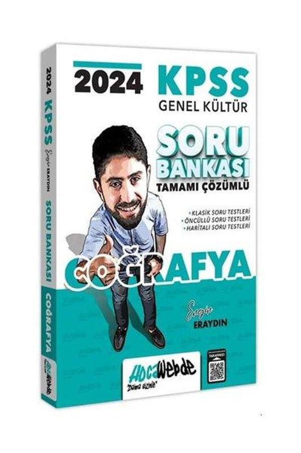 2024 KPSS Genel Kültür Coğrafya Tamamı Çözümlü Soru Bankası - Hoca Webde Yayınları - Image 1