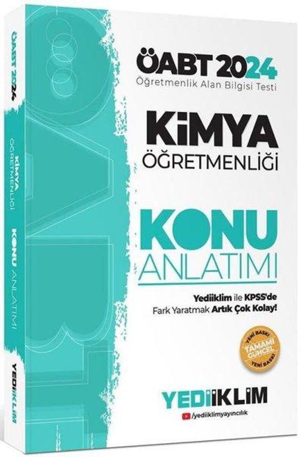 2024 ÖABT Kimya Öğretmenliği Konu Anlatımı - Yediiklim Yayınları - Image 1