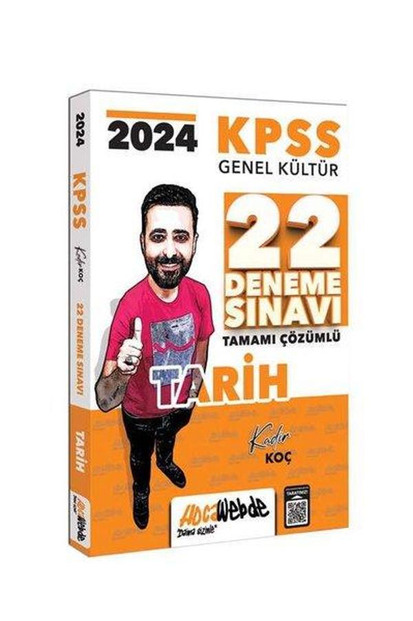 2024 KPSS Genel Kültür Tarih Tamamı Çözümlü 22 Deneme Sınavı - Hoca Webde Yayınları - Image 1