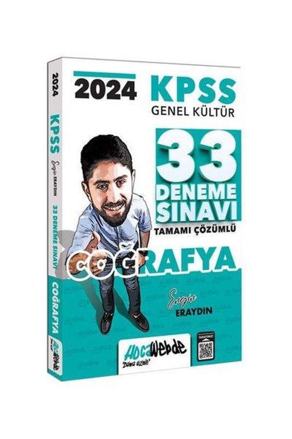 2024 KPSS Genel Kültür Coğrafya Tamamı Çözümlü 33 Deneme Sınavı - Hoca Webde Yayınları - Image 1