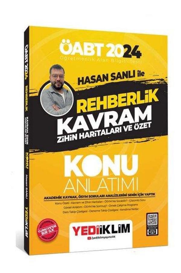 2024 ÖABT Hasan Sanlı İle Rehberlik Kavram Zihin Haritaları ve Özet Konu Anlatımı - Yediiklim Yayınları - Image 1