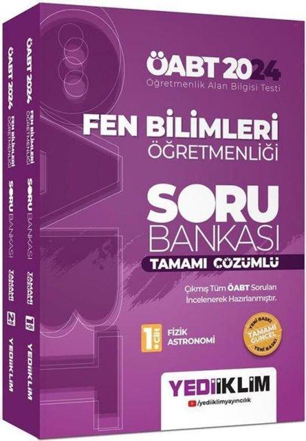 2024 ÖABT Fen Bilimleri Öğretmenliği Tamamı Çözümlü Soru Bankası 2 Cilt - Yediiklim Yayınları - Image 1