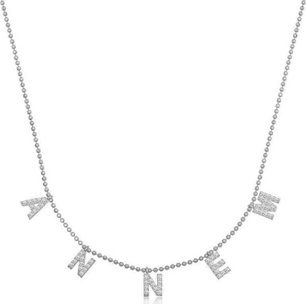 himarry ​925 Ayar Gümüş Annem Yazılı Bayan Gümüş Kolye - Image 1