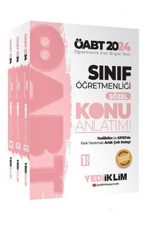 2024 ÖABT Sınıf Öğretmenliği Alan Konu Anlatımı (3 Cilt) - Yediiklim Yayınları - Image 1
